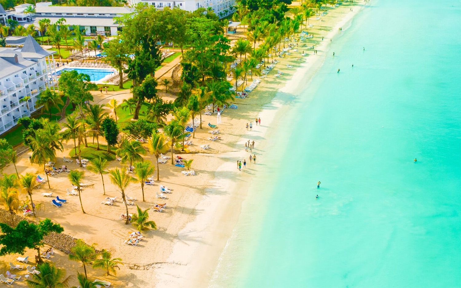 Jamaica tourism destination shoreline and resorts